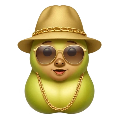 birnen gangster amy rapper als birne sticker