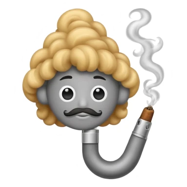 smoke coming out of a blunt sticker