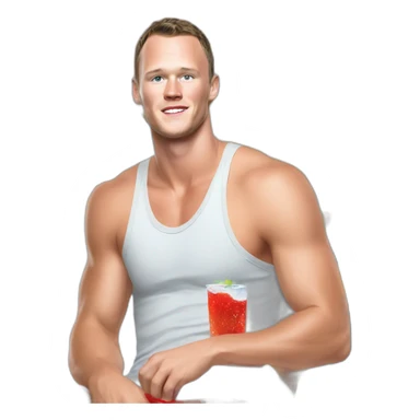 Jonathan Toews as a beach bum sticker