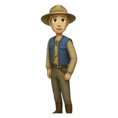 roy in het veld sticker