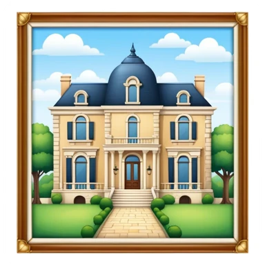 A historical old mansion sticker