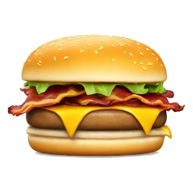Cheeseburger with bacon  sticker