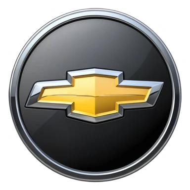 Chevrolet logo black instead of gold sticker