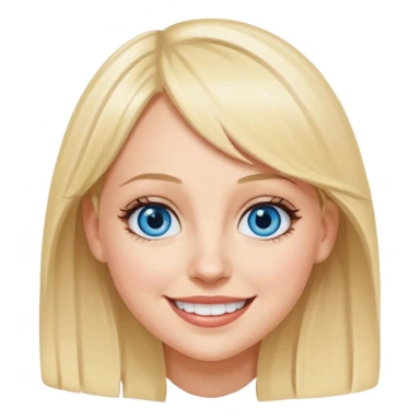 Anna Faris with blue eyes sticker