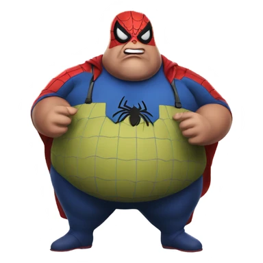 Fat Spider-Man sticker