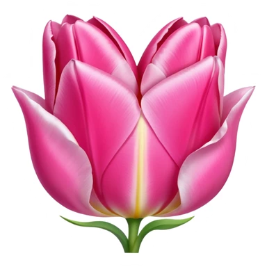 Corazón rosa y tulipán rosa sticker