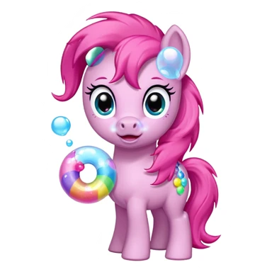 My little pony with gum sticker