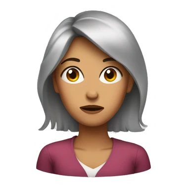 a mom with a disgusted face and side eye sticker