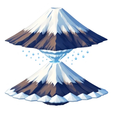 Mount Fuji with a clean background sticker