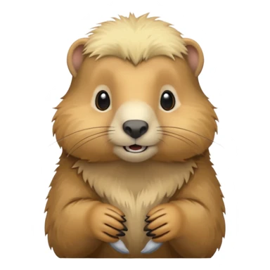 Une marmotte à la chevelure blonde sticker