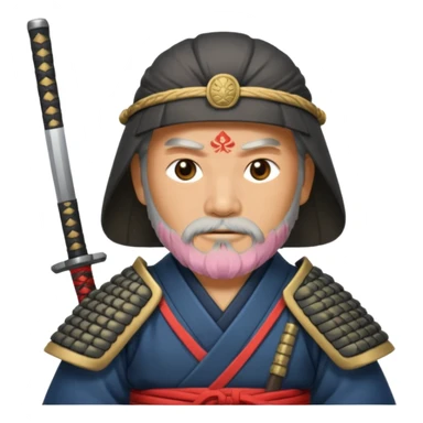 Samurai with gray beard and katana

































 sticker