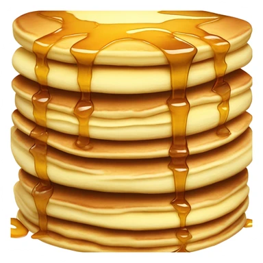 seven layers of pancake with the liquid honey on top sticker