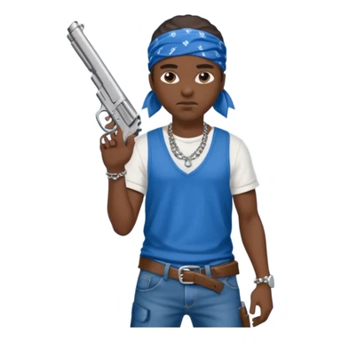 gangster crips sticker