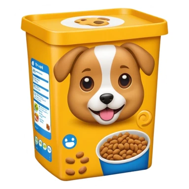 dog food packaging emoji sticker