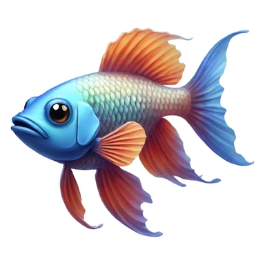 Very old beta fish sticker