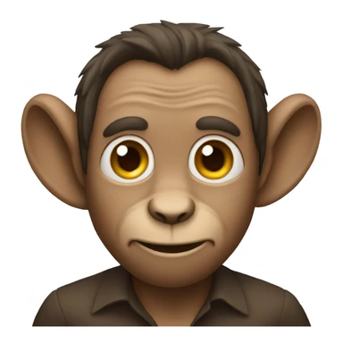 monkey-investor with big ears sticker