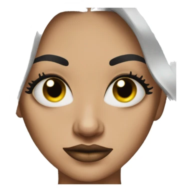 baddie with lashes and nails sticker