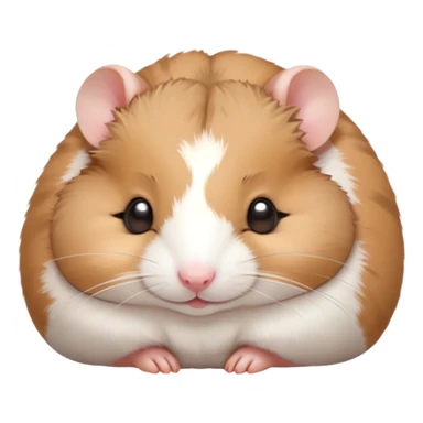 Meme-Worthy Cute Sleeping Brown and White Banded Hamster Portrait Emoji, Head resting peacefully with a contented smile, showcasing a delightfully compact build and a luxuriously soft banded fur of brown and white, eyes shut in a serene nap, Simplified yet hilariously adorable features, highly detailed, glowing with a soft, drowsy light, high shine, relaxed and utterly lovable, stylized with an air of playful laziness, bright and heartwarming, soft glowing outline, capturing the essence of a comically sleepy hamster, so meme-worthy it feels like it could instantly become the next viral sensation of adorable slumber! sticker