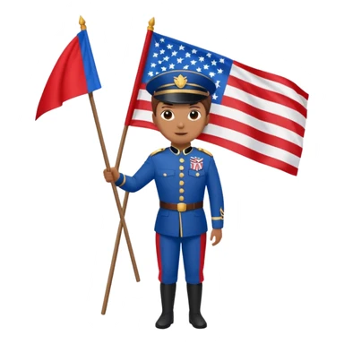 color guard from Parade Marchers sticker