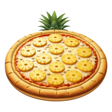 pine apple pizza sticker