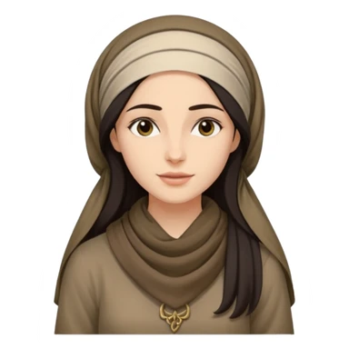 jewish women young ancient Judea, long hair modest head scarf loose sticker