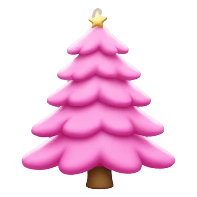 pink christmas tree emoji sticker