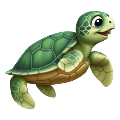 Baby sea turtle sticker