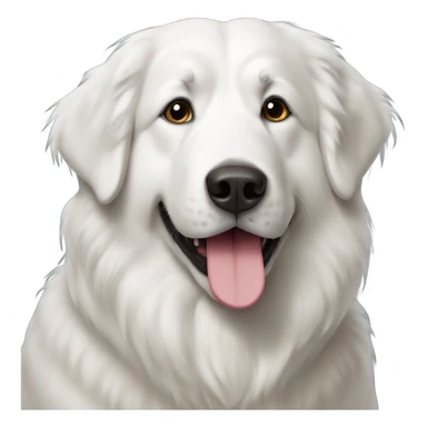 Great Pyrenees with coffee  sticker