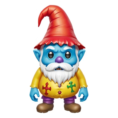   jeff koons inflatable puffy halloween zombie gnome sticker