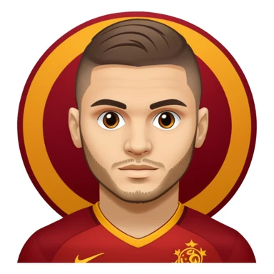 Mauro icardi Galatasaray formasıyla gol sevinci yapıyor sticker