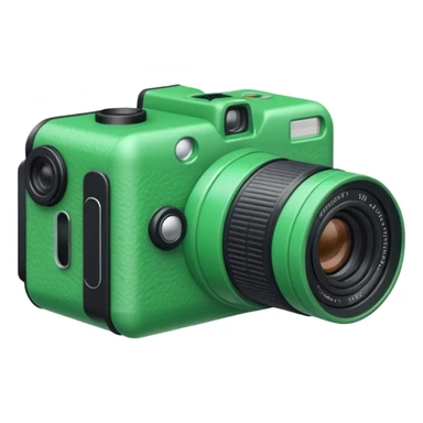 Disposable camera roll green sticker