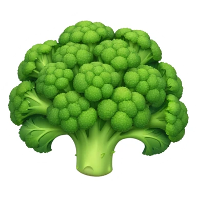 Small green pebbles of broccoli  sticker