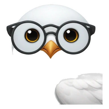 mouette with lunette sticker