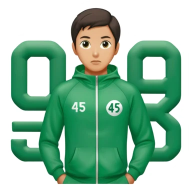 Squid game player seong gi hun 456 sticker