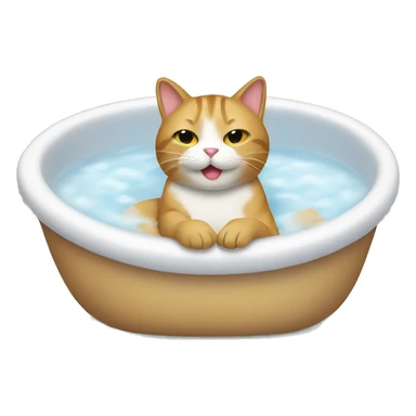 cat-in-a-bath-relaxing sticker