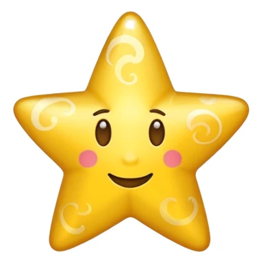 Make me an star emoji with a swirl in it with no face sticker