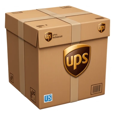 UPS delivery parcel sticker
