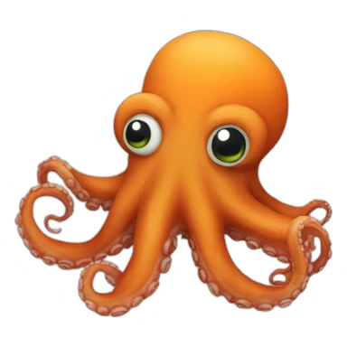 Octopus with a chumpkin sticker