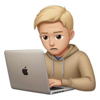 laptop working struggeling sticker