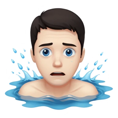 man drowning sticker