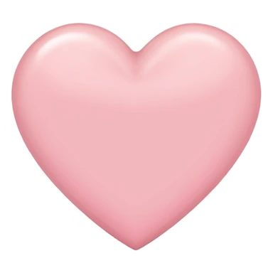 Licht roze hart without face sticker