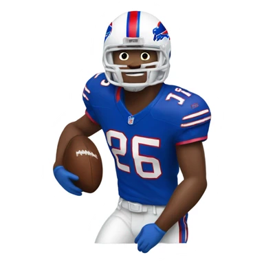 Buffalo bills football player sticker