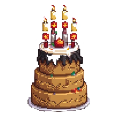 dangao Chinese birthday cake sticker