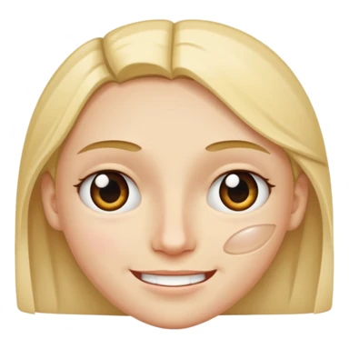 A face split diagonally: one half smiling, the other half with a tear.  sticker