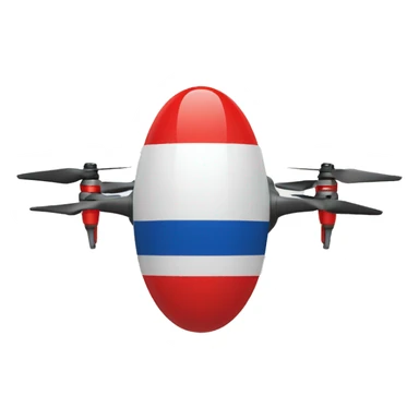 drone with Flying czech flag sticker