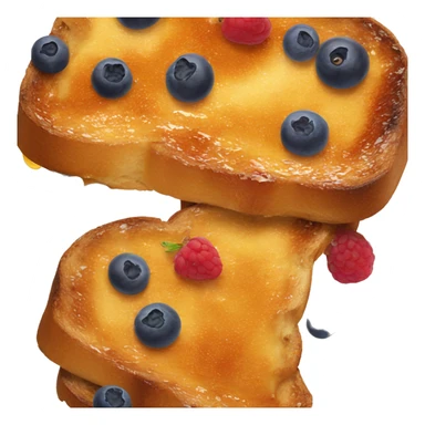 French toast with syrup and berries sticker