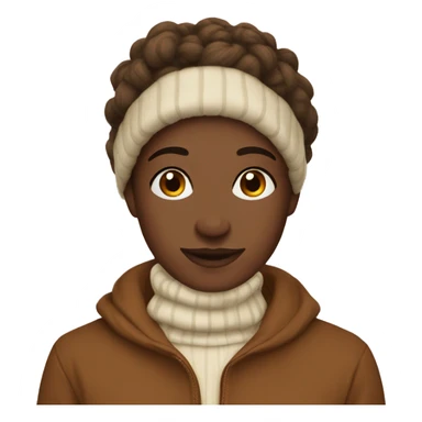 cozy fall brown vibe sticker