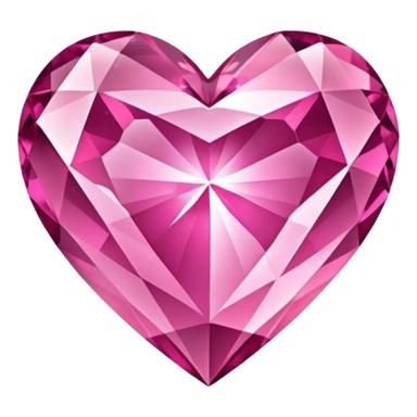 glitter pink crystal heart sticker