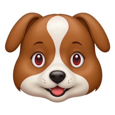 Chien avec des cœur dans les yeux  sticker
