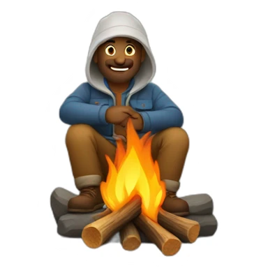 campfire man sticker